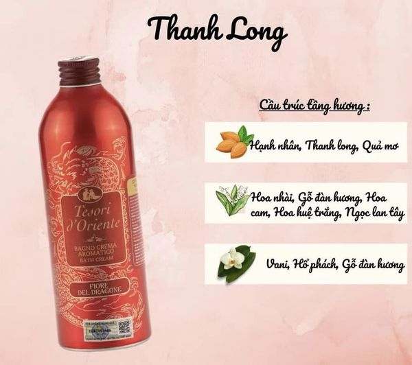Sữa Tắm Tesori d'Oriente Thanh Long 500ml