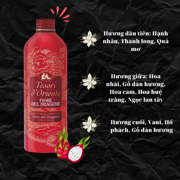 Sữa Tắm Tesori d'Oriente Thanh Long 500ml