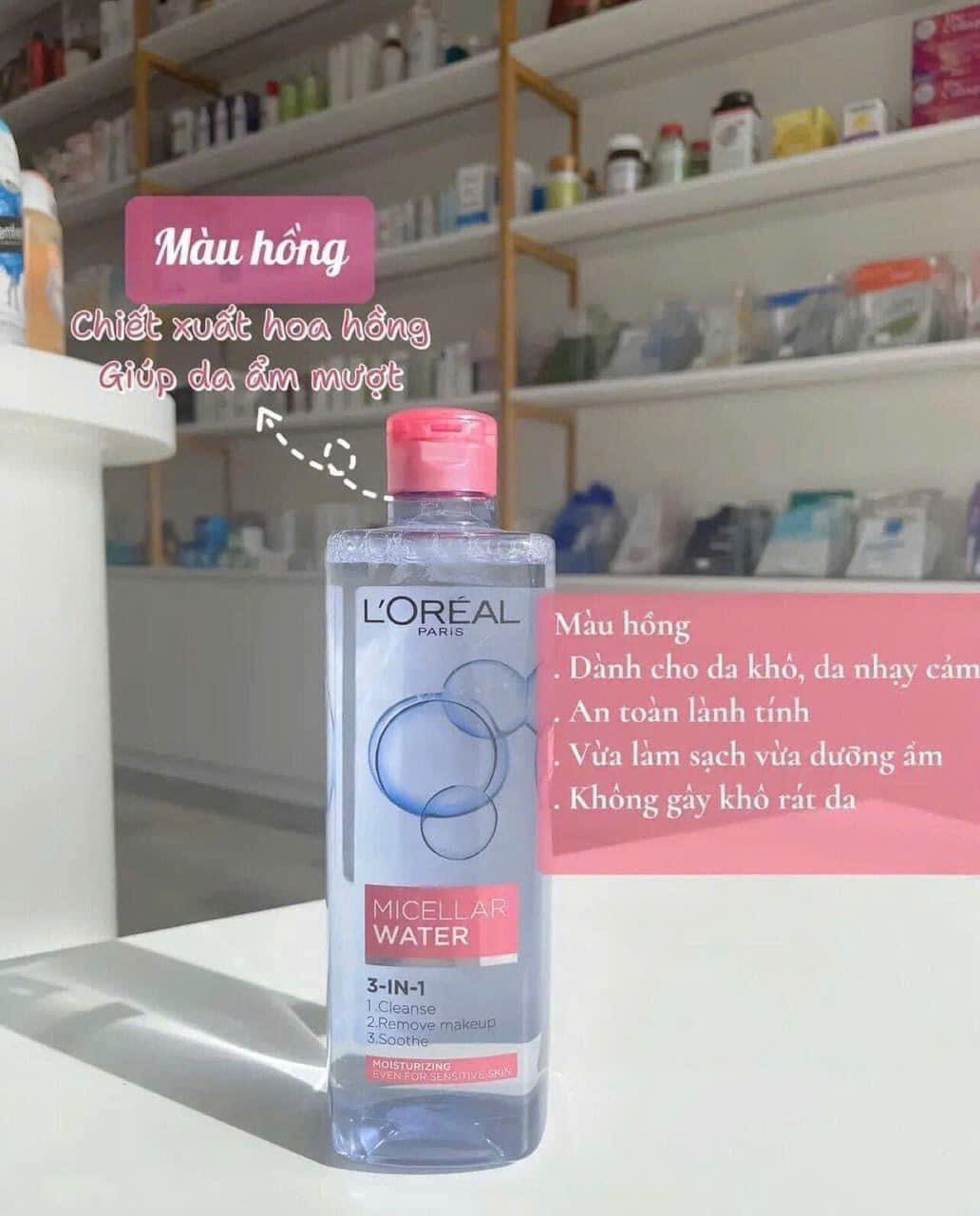 Nước tẩy trang L'oreal