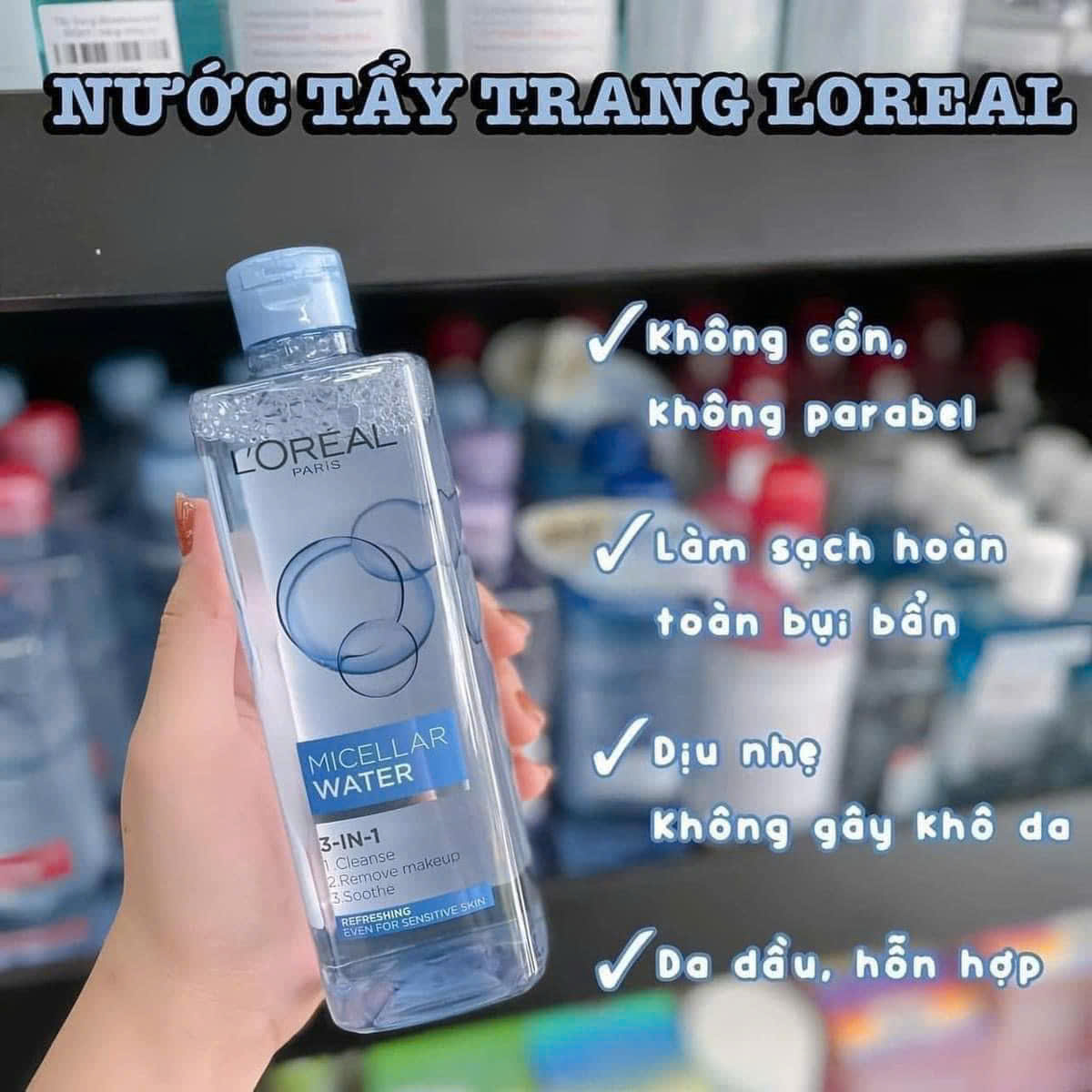 Nước tẩy trang L'oreal
