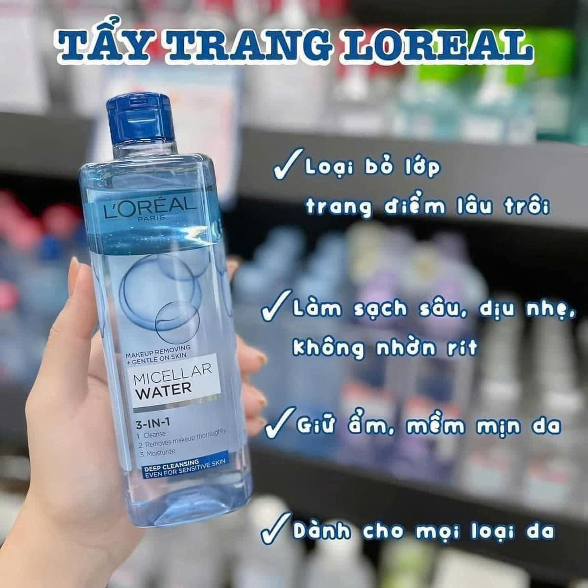 Nước tẩy trang L'oreal