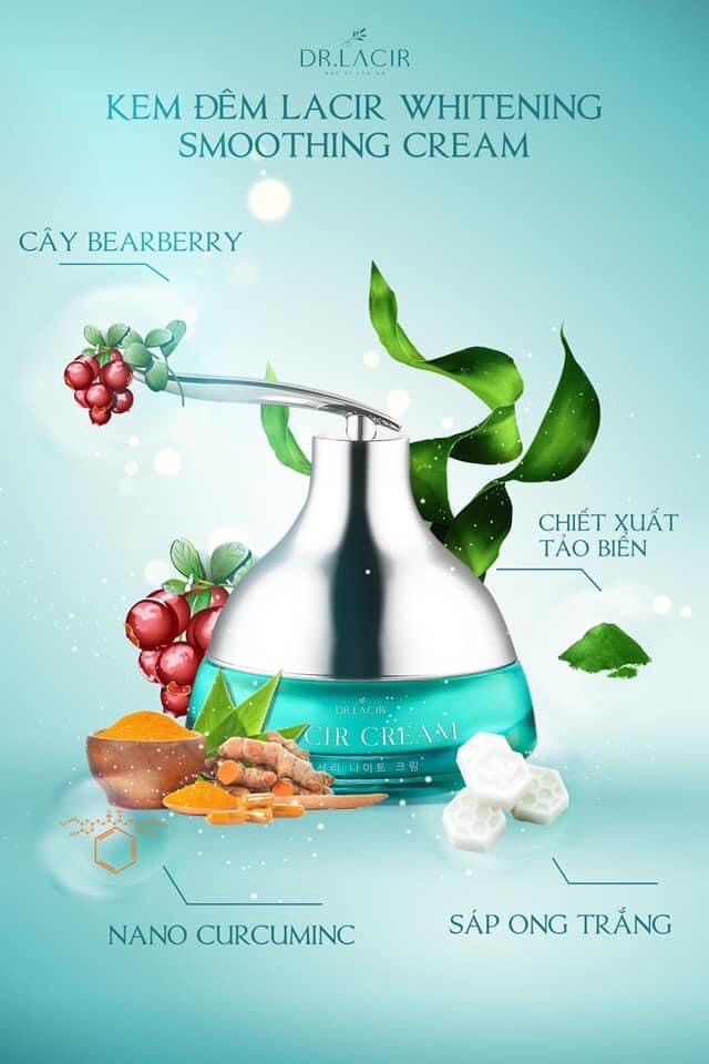 Kem Face Trắng Da Dr Lacir Ban Đêm La'cir Whitening 35g