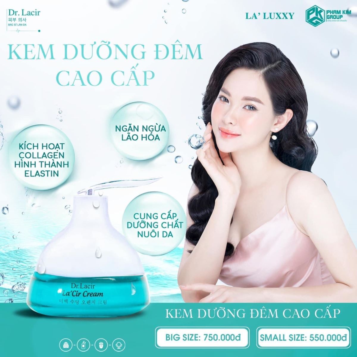 Kem Face Trắng Da Dr Lacir Ban Đêm La'cir Whitening 35g