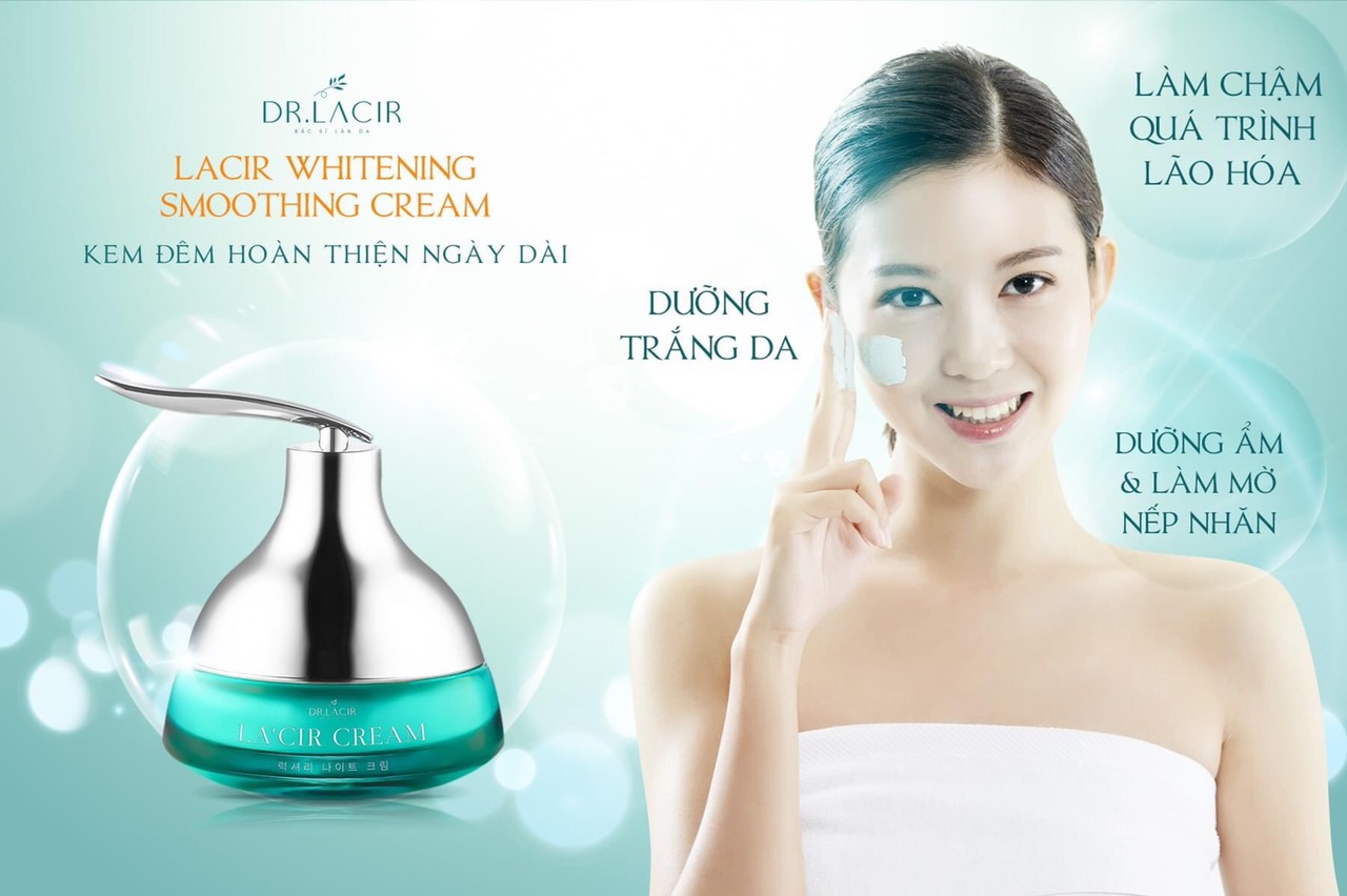Kem Face Trắng Da Dr Lacir Ban Đêm La'cir Whitening 35g