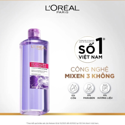 Nước Tẩy Trang L'Oreal Paris Revitalift Hyaluronic Acid Hydrating Micellar Water