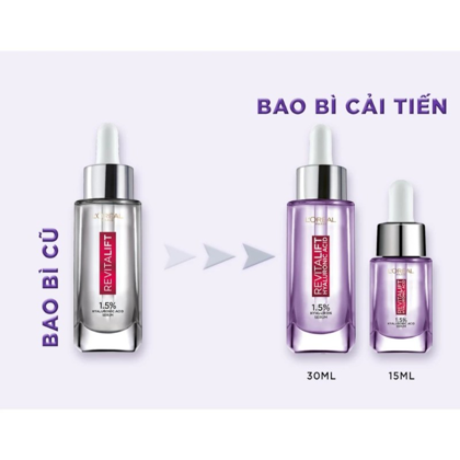 Serum L'Oreal Hyaluronic Acid Cấp Ẩm Sáng Da 30ml mang đến vẻ ngoài rạng rỡ cho bạn