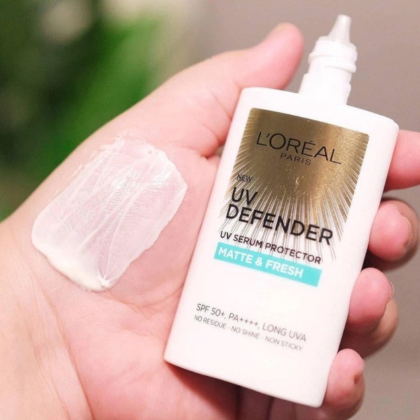 Kem Chống Nắng L'Oreal Paris X20 Thoáng Da Mỏng Nhẹ 50ml UV Defender Serum Invisible Resist SPF50+ PA++++