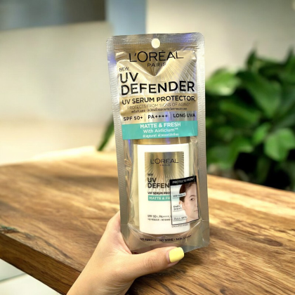 Kem Chống Nắng L'Oreal Paris X20 Thoáng Da Mỏng Nhẹ 50ml UV Defender Serum Invisible Resist SPF50+ PA++++