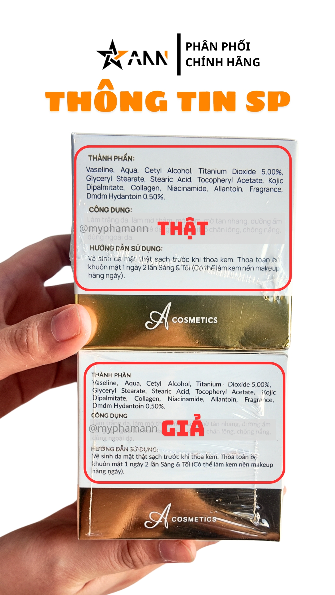 Phân Biệt Face Pháp Thật Giả
