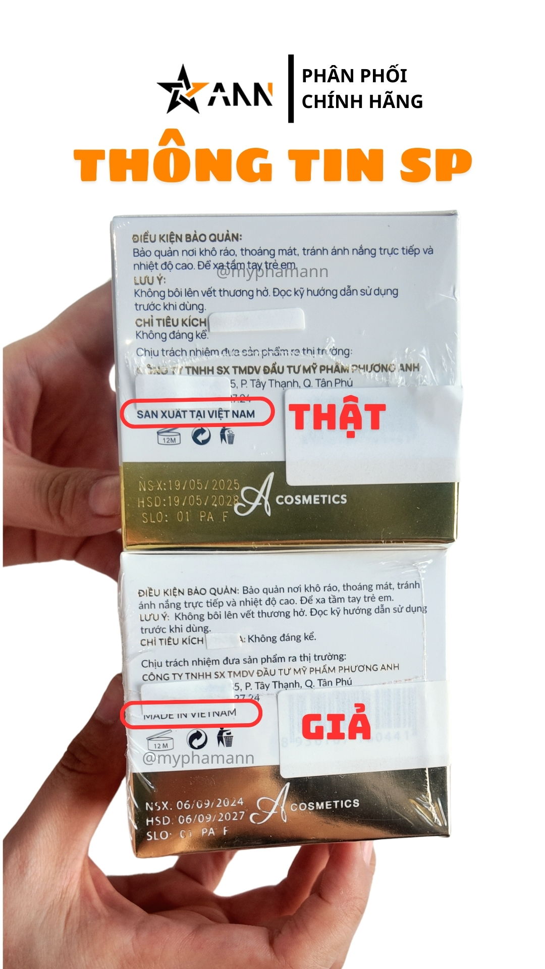 Phân Biệt Face Pháp Thật Giả