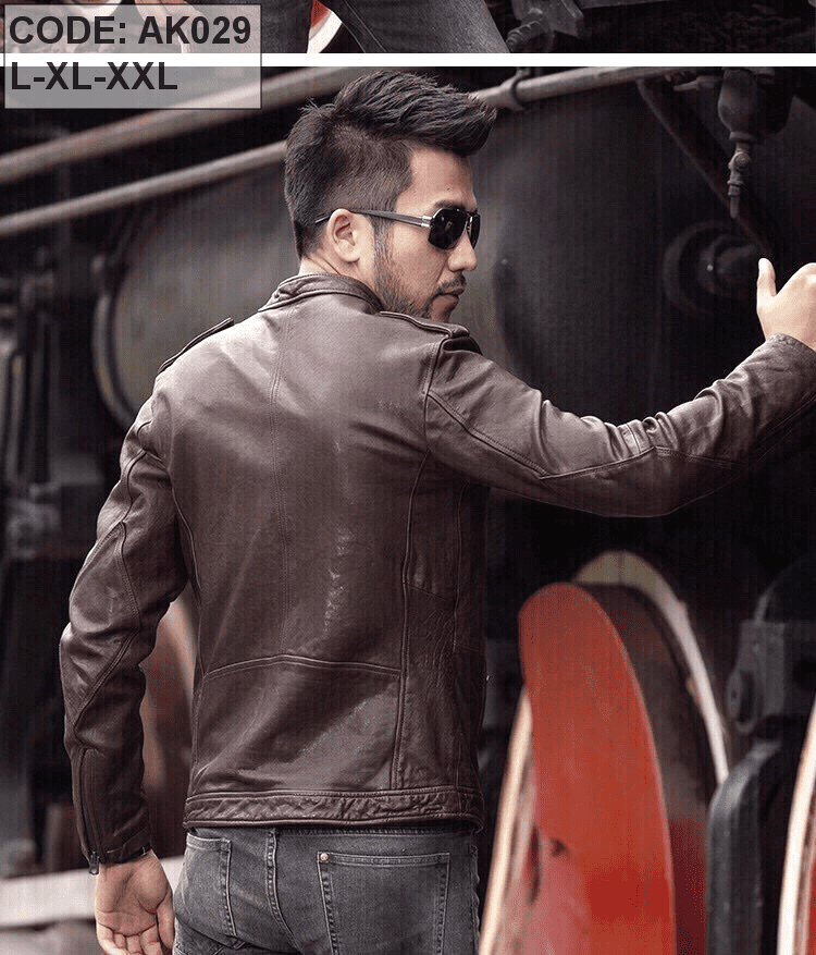 Áo khoác da nam lót lông cao cấp Áo khoác da nam lót lông cao cấp