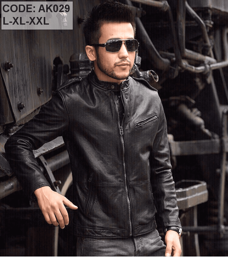Áo khoác da nam lót lông cao cấp Áo khoác da nam lót lông cao cấp