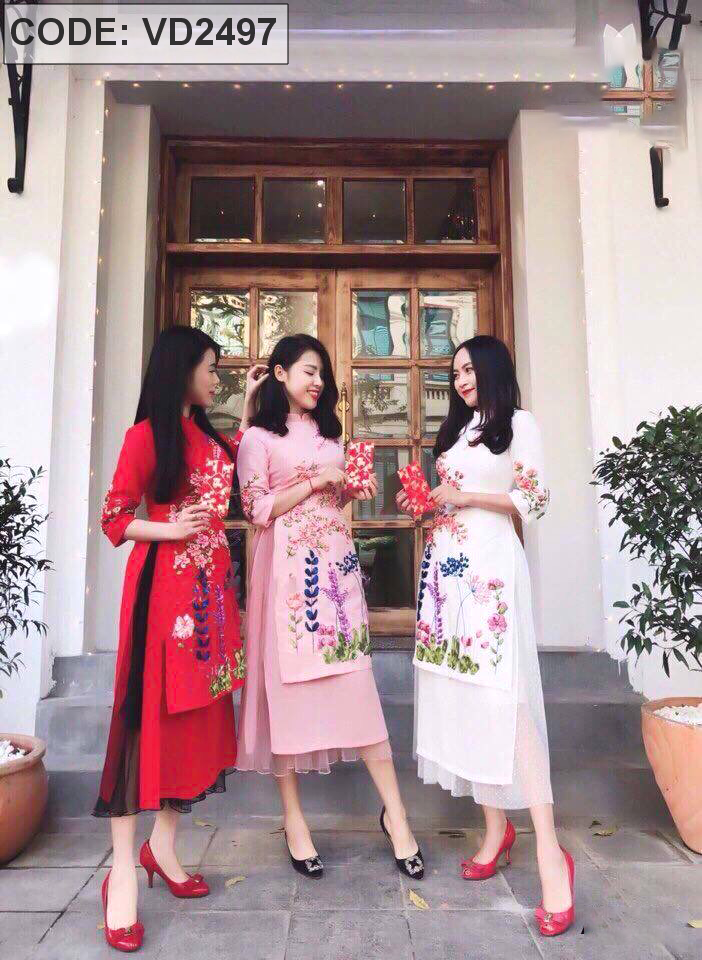 Chân váy áo dài cách tân CHAANG May sẵn Quần váy ngắn mặc áo dài may sẵn  đẹp, vải lụa đỏ/trắng/đen | Shopee Việt Nam