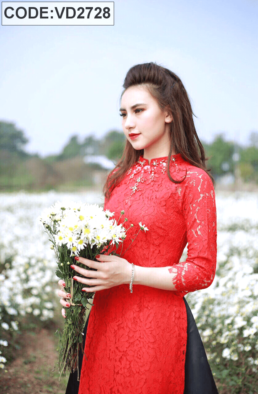 Áo dài cách tân ( kèm chân váy xoè ) | Shopee Việt Nam