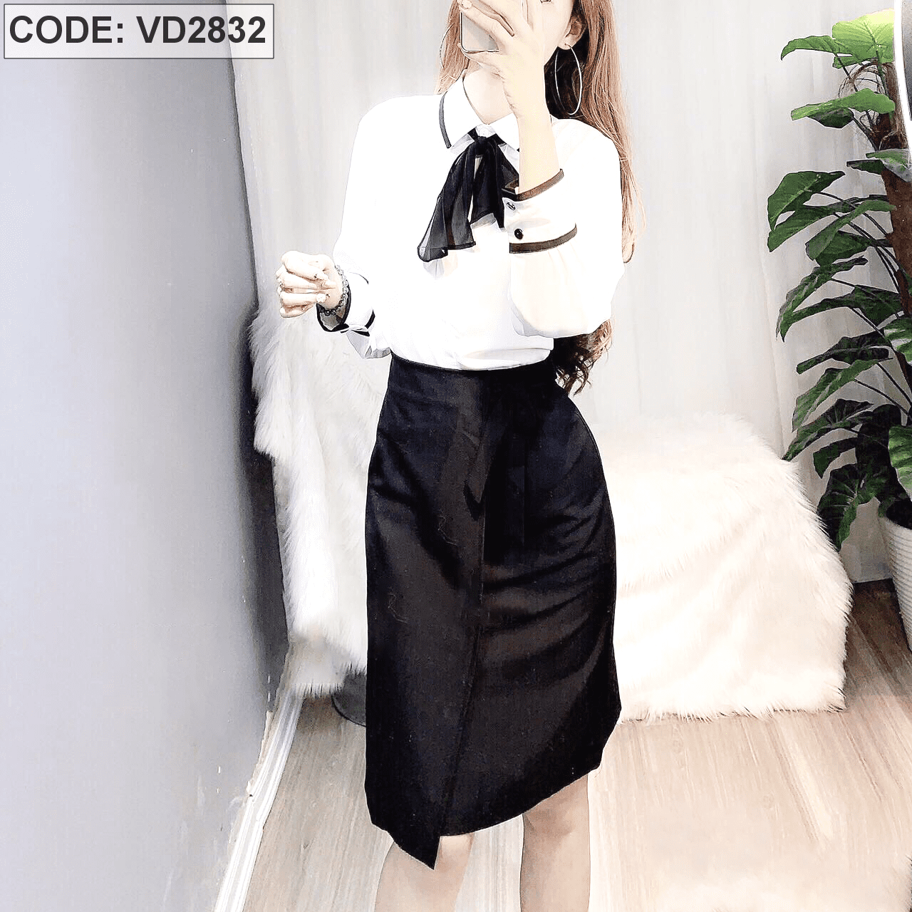 Váy quần đắp chéo 65% Coton 35% Polyester VNG003 – WeStyle