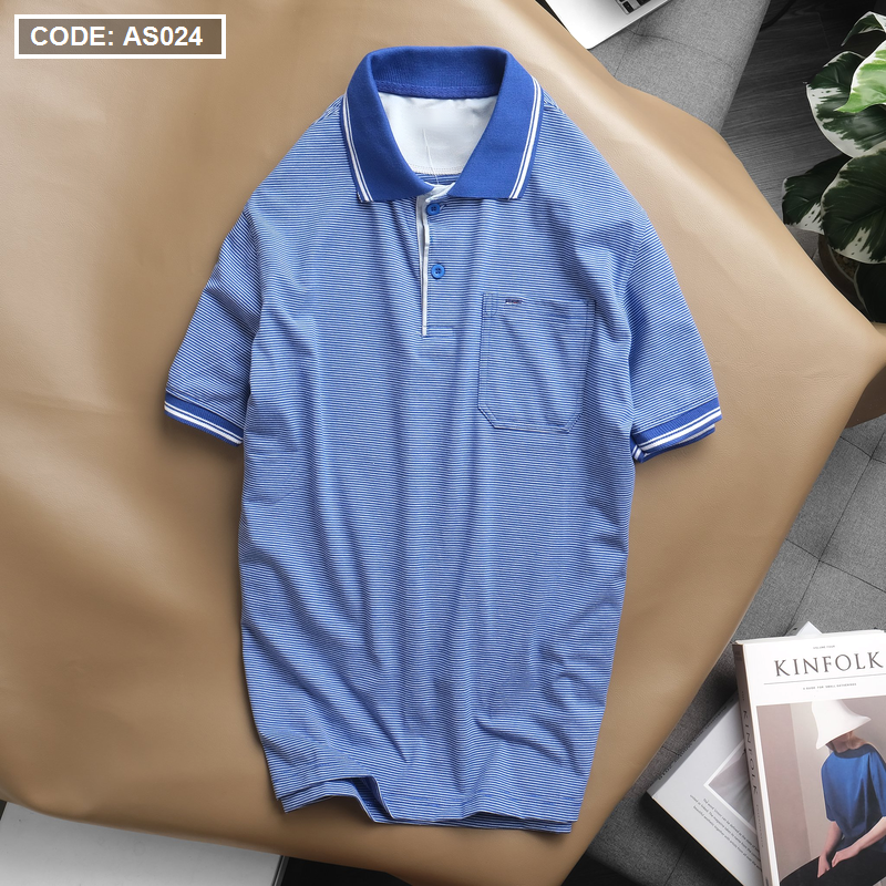 8869-z3513104094294-3a007b6e7a6a7a9daa0e16f77884277c-5.png Áo Thun Polo Sọc Nam Cổ Bẻ Có Túi - AS024