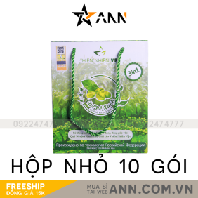 Cà Phê Xanh Thiên Nhiên Việt Hộp Nhỏ 10 Gói (Combo 2 Hộp) - 8936188260030