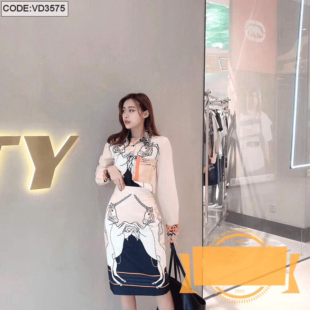 Set gấm xốp áo croptop tay phồng chân váy xòe | Shopee Việt Nam