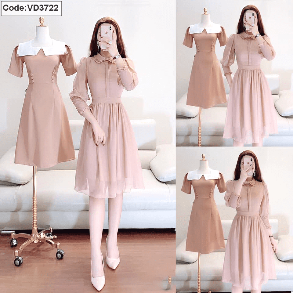 Đầm Body Tay Bèo Tôn Dáng Sang Chảnh Chất Umi V149 - Cloudy Dress