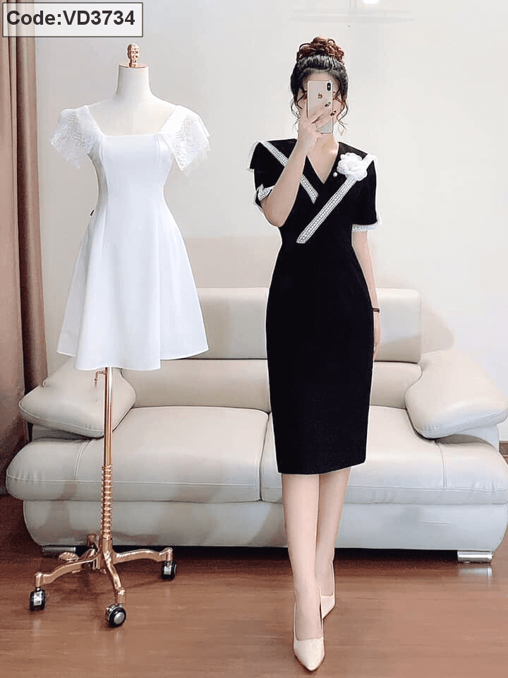 Tổng hợp Váy Đen Trắng giá rẻ, bán chạy tháng 3/2024 - Mua Thông Minh