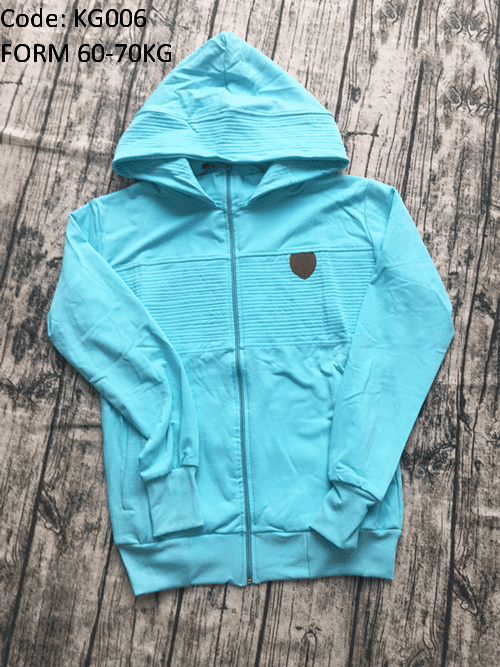 Áo khoác nữ form to phối logo da