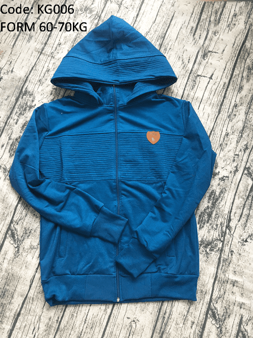 Áo khoác nữ form to phối logo da