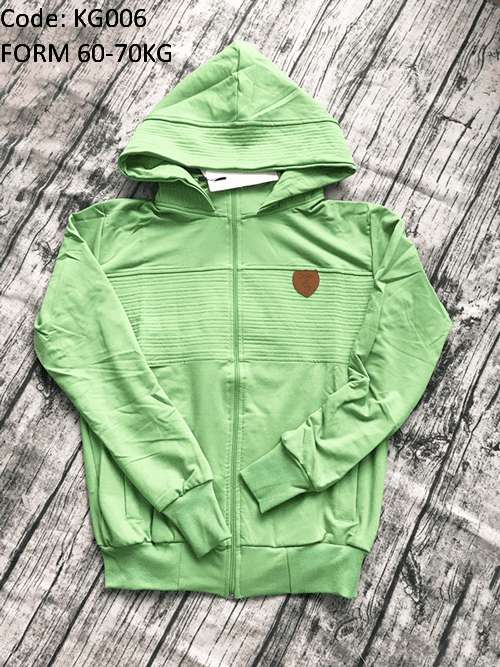 Áo khoác nữ form to phối logo da