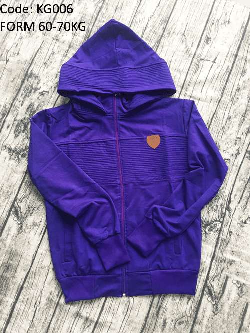 Áo khoác nữ form to phối logo da