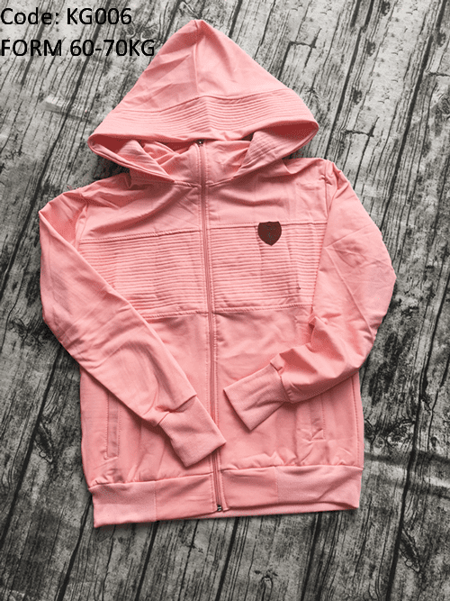 Áo khoác nữ form to phối logo da