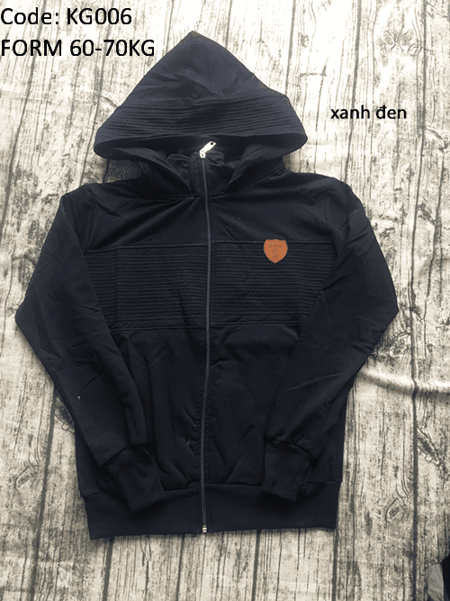 Áo khoác nữ form to phối logo da