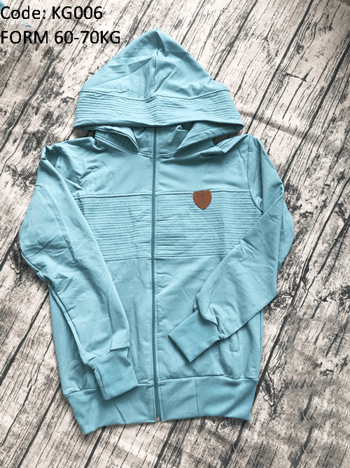 Áo khoác nữ form to phối logo da