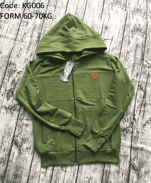 Áo khoác nữ form to phối logo da