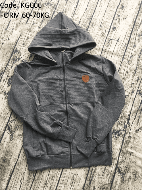 Áo khoác nữ form to phối logo da