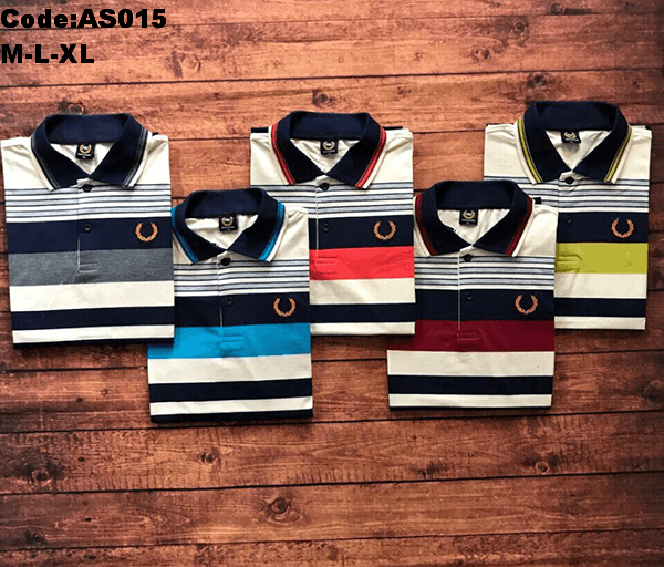 Áo Thun Sọc Polo Nam Cotton Logo Hoàng Gia
