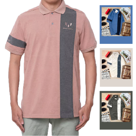 Áo Thun Cá Sấu Nam Có Cổ Phối Marc Jasson - CS127