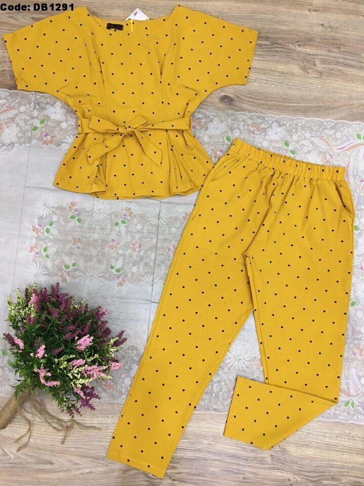 Đồ Bộ Tay Cánh Dơi Kèm Thắc Lưng - Kho Hàng Sỉ Ann