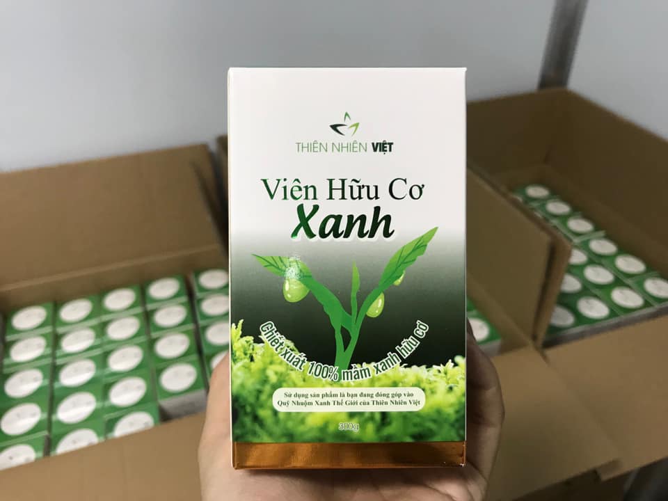 VIÊN HỮU CƠ XANH hỗ trợ giúp làn da đẹp và vòng 1 căng tròn