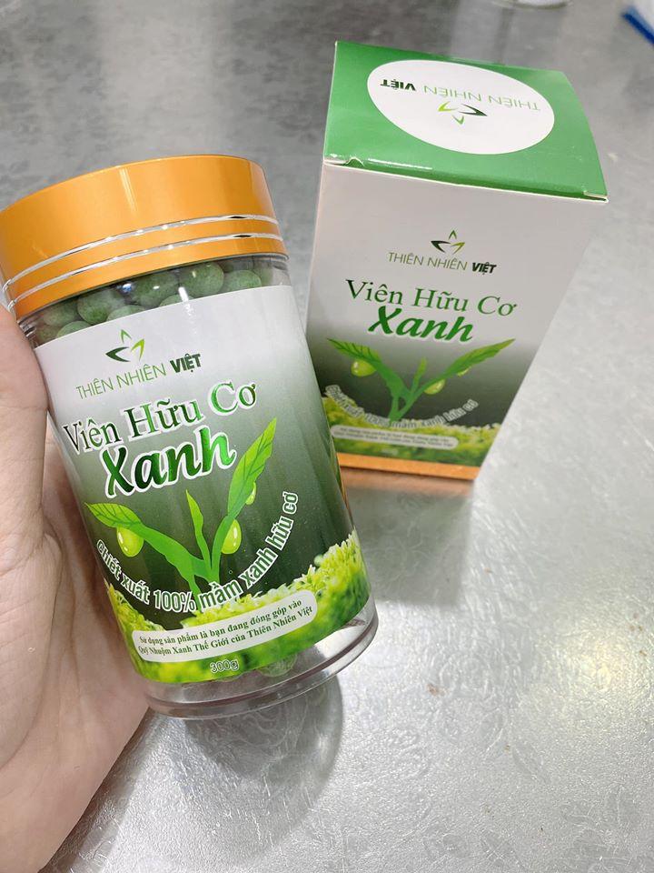 VIÊN HỮU CƠ XANH hỗ trợ giúp làn da đẹp và vòng 1 căng tròn