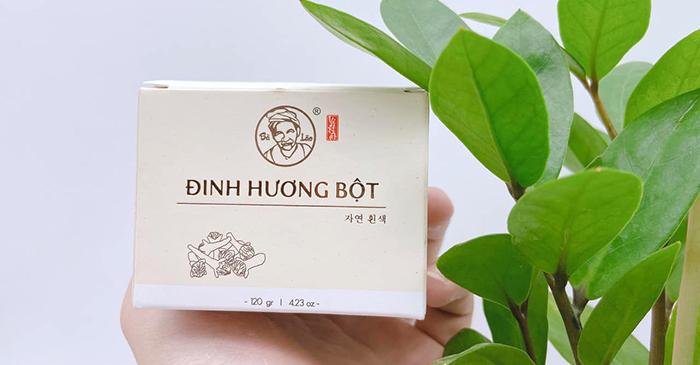 Bột Đinh Hương Bà Lão 120g giúp Rửa Mặt & Trị Mụn hiệu quả