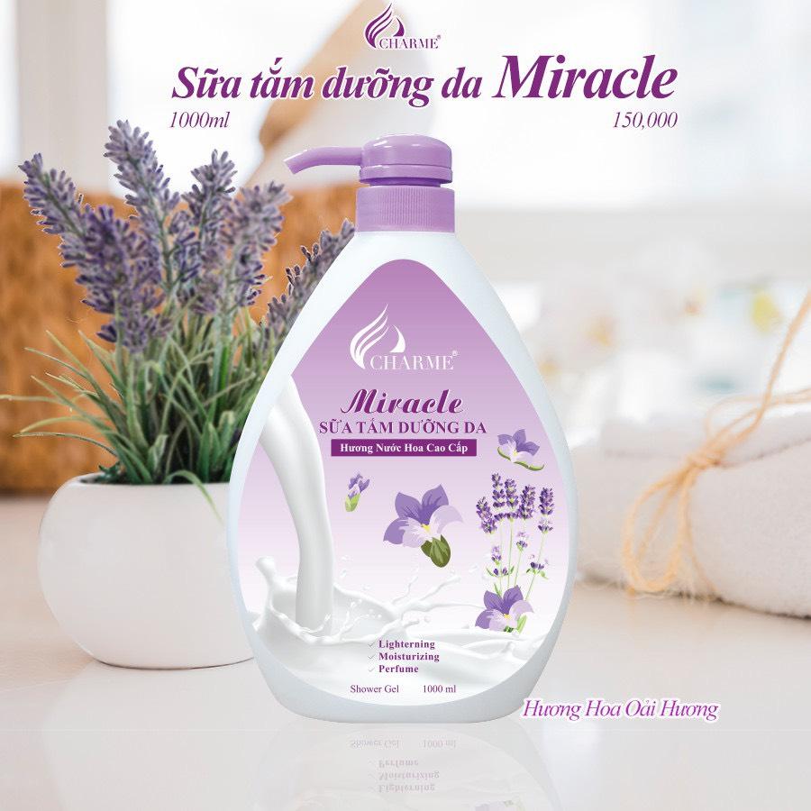 Sữa tắm nước hoa Charme Miracle 1000ml cho nữ chính hãng