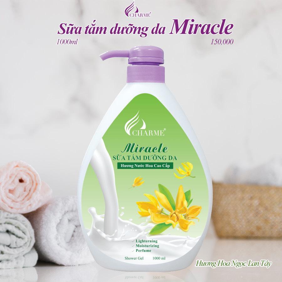 Sữa tắm nước hoa Charme Miracle 1000ml cho nữ chính hãng