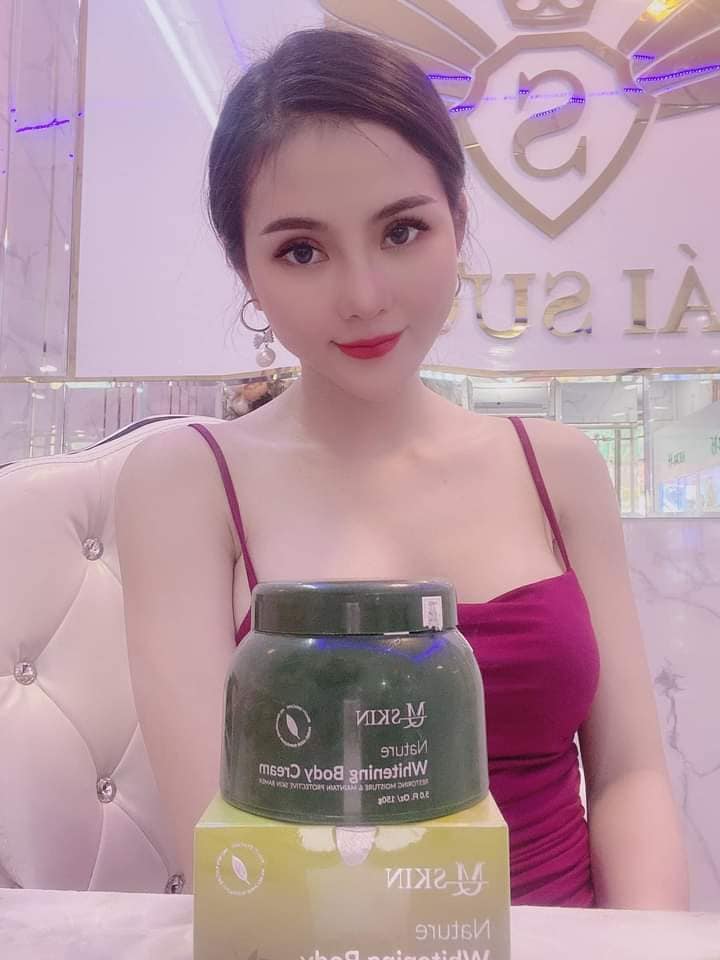 Kem body diệp lục MQskin làm trắng mịn da ngay tức thì