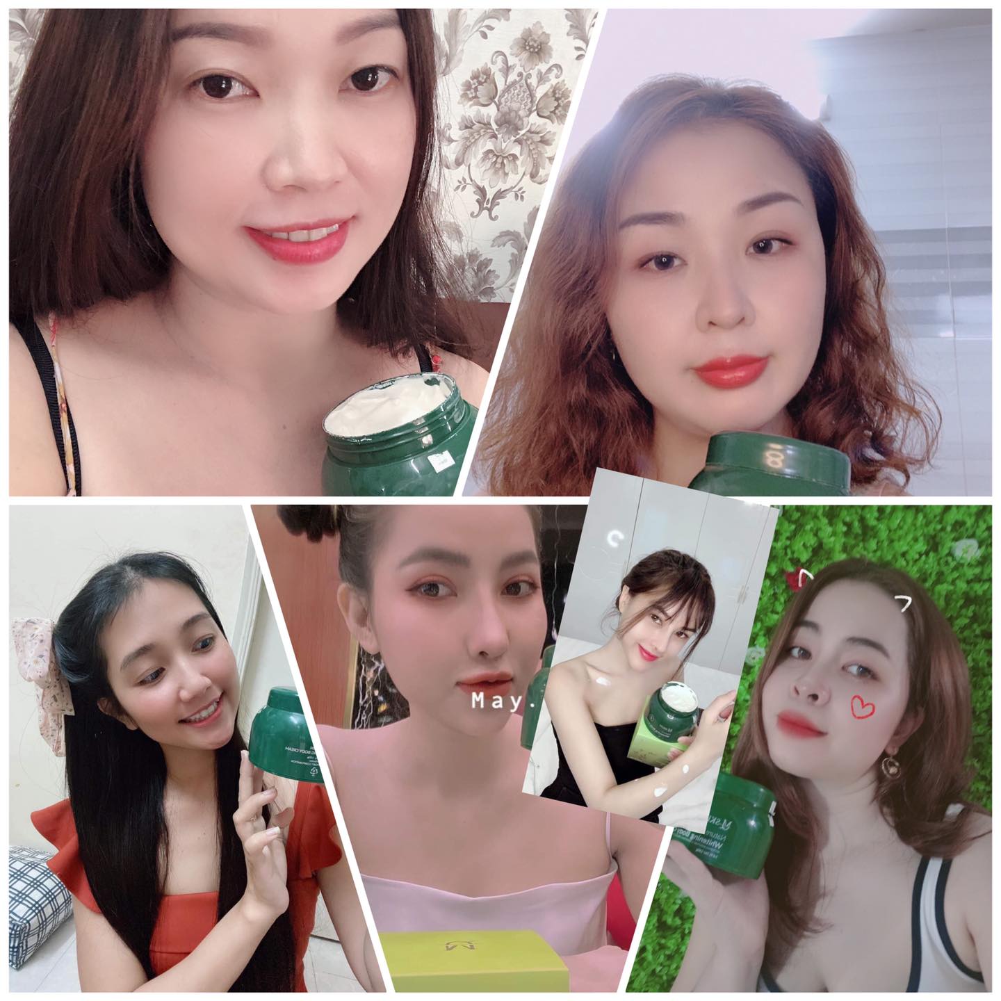 Kem body diệp lục MQskin làm trắng mịn da ngay tức thì