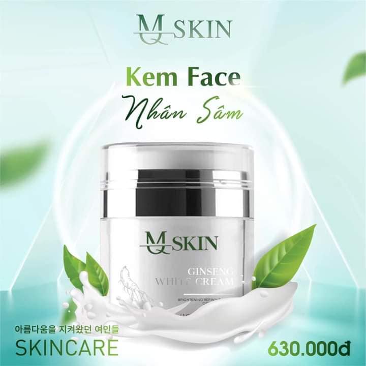 Kem face dưỡng trắng da nhân sâm MQ SKIN