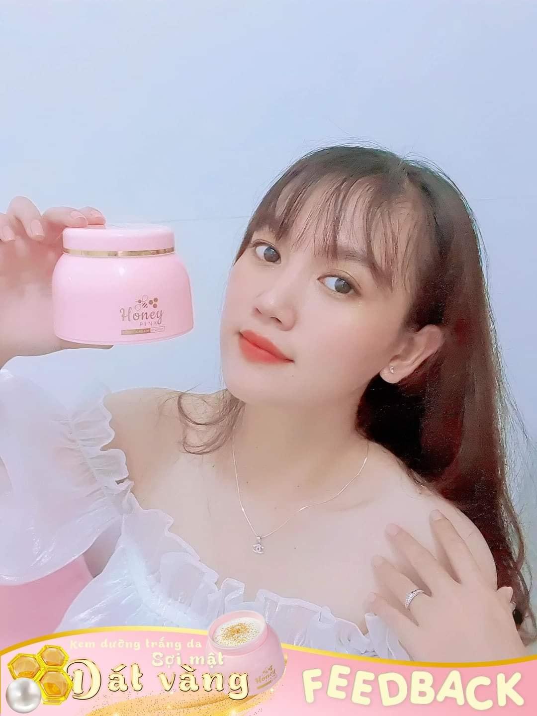 Kem body Honey Pink sợi mật ong dát vàng 24k