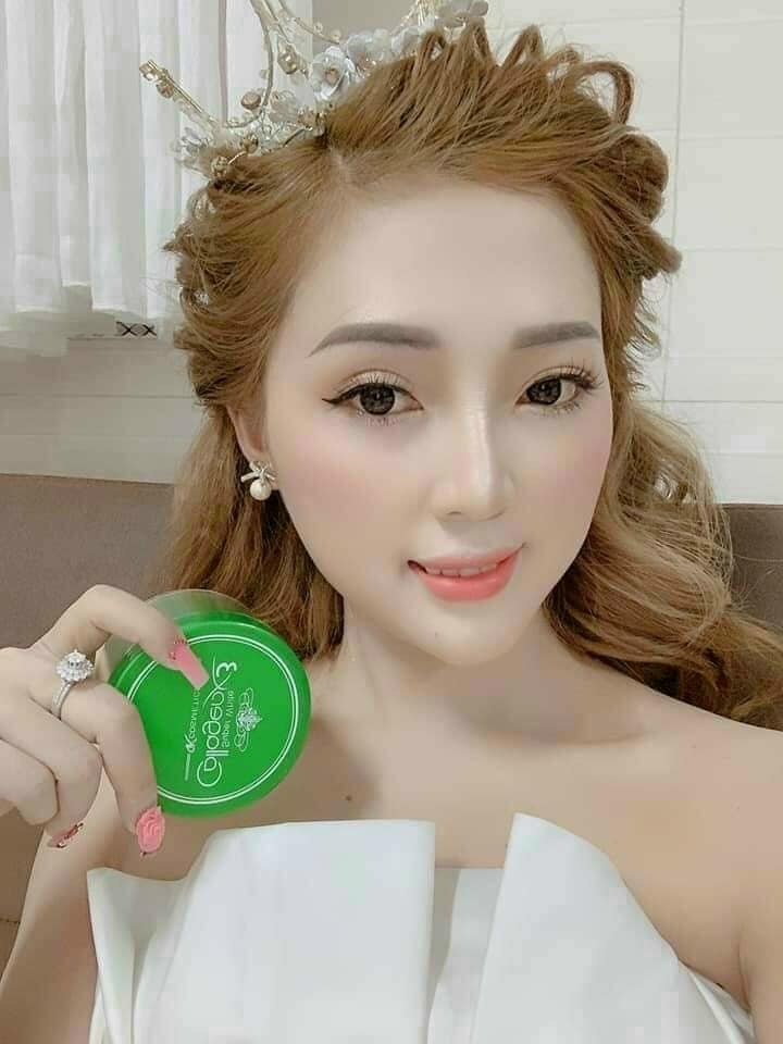 Kem Body Kích Trắng Collagen X3 Màu Xanh