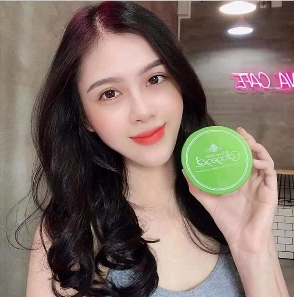 Kem Body Kích Trắng Collagen X3 Màu Xanh