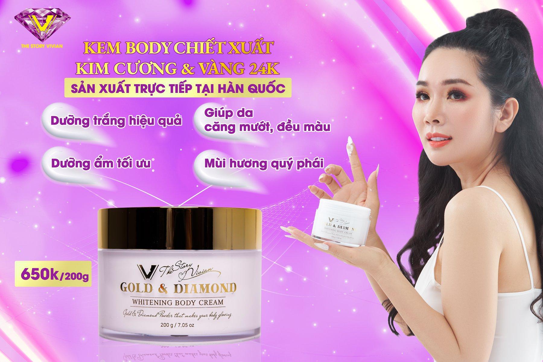 Kem body dưỡng trắng da The Story Vivian