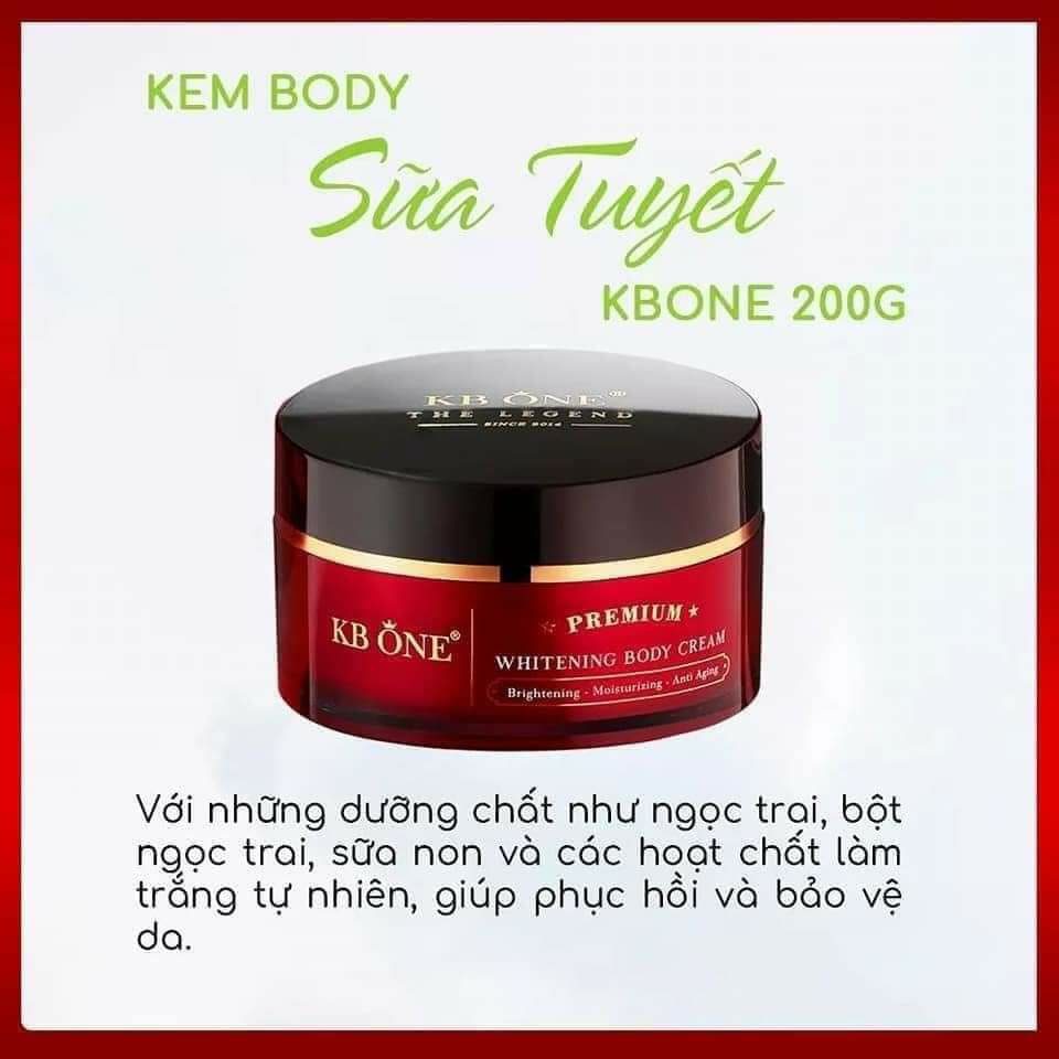 Kem body sữa tuyết KBone