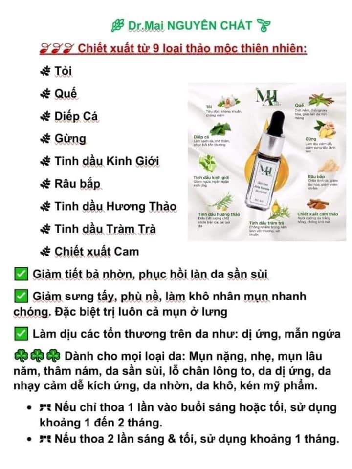 Combo sữa rữa mặt Mai thảo mộc và DR Mai diệt mụn